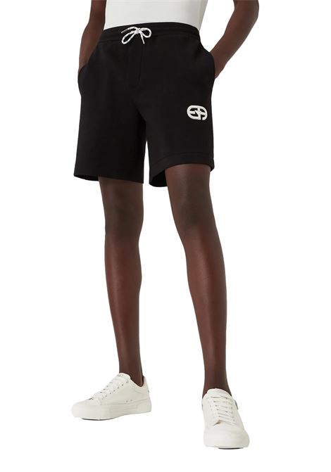 Double jersey bermuda shorts with r-EAcreate logo EMPORIO ARMANI | Shorts | 3L1PFU 1JHSZ0999